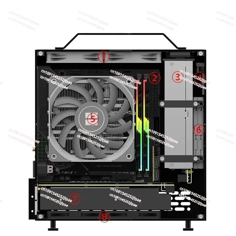 Stock Lzmod Mini A24-V5 2.0 Двойной слот с одним дисплеем 1U Блок питания ITX Шасси Двусторонняя