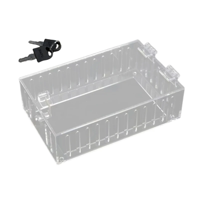 

Bedrooms Supplies Clear Thermostat Box Guard With Lock Protection Cover All-Around Waterproof Case For Home Child Drop shipping