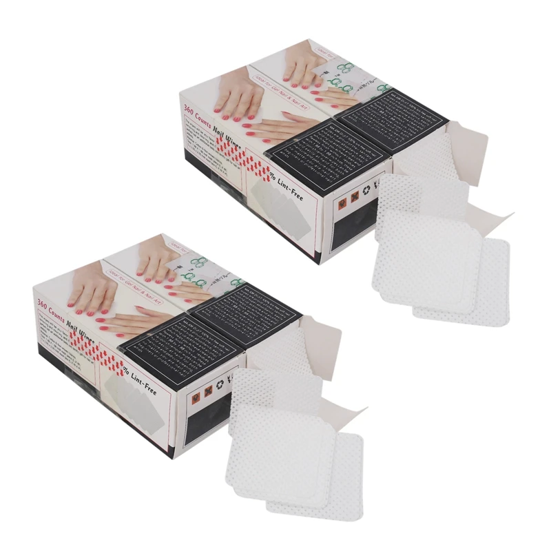 

1440Pcs Lint-Free Nail Wipes Napkins Nail Art Nail Remover Wipes For Gel Polish Cotton Pads Gel Polish Cotton Pads