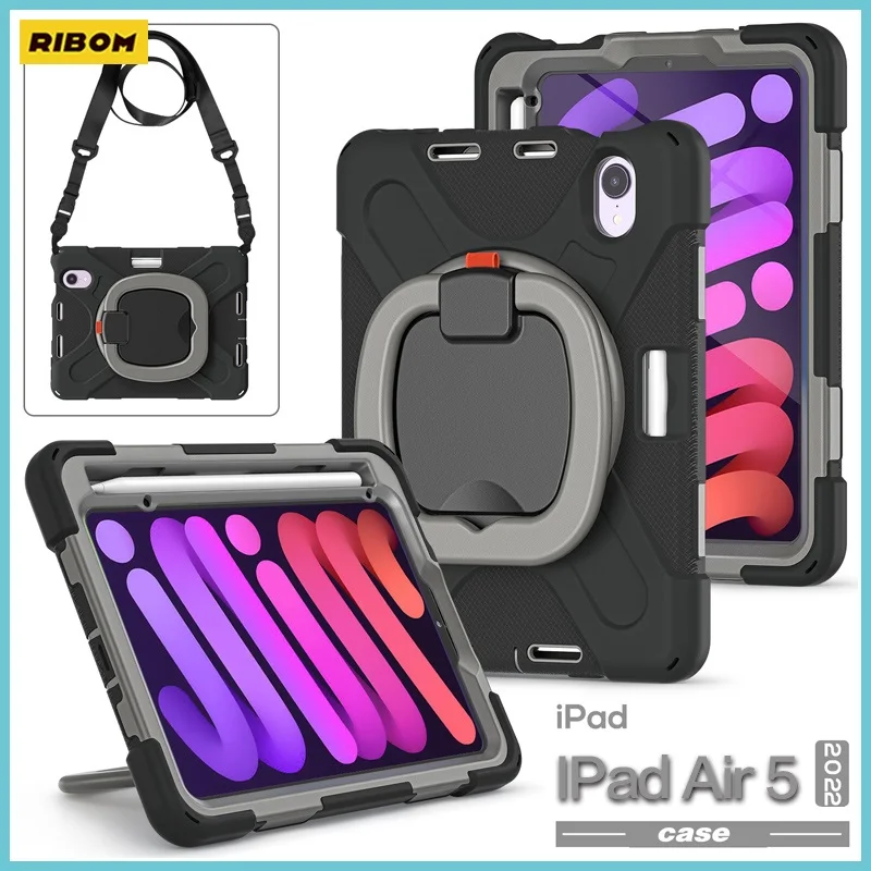 

New For IPad Air 5 2022 Case For IPad Air4 10.9 Air2 9.7 10.2 Pro 10.5 Pro12.9 Generation Shockproof Tablet Cover Handle Stand