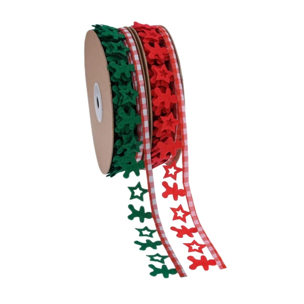 

Christmas Decorations Christmas Ribbon DIY Gift Box Packing Belt Embossed Webbing Festival Decoration Gift Wrapping Yarn Strip