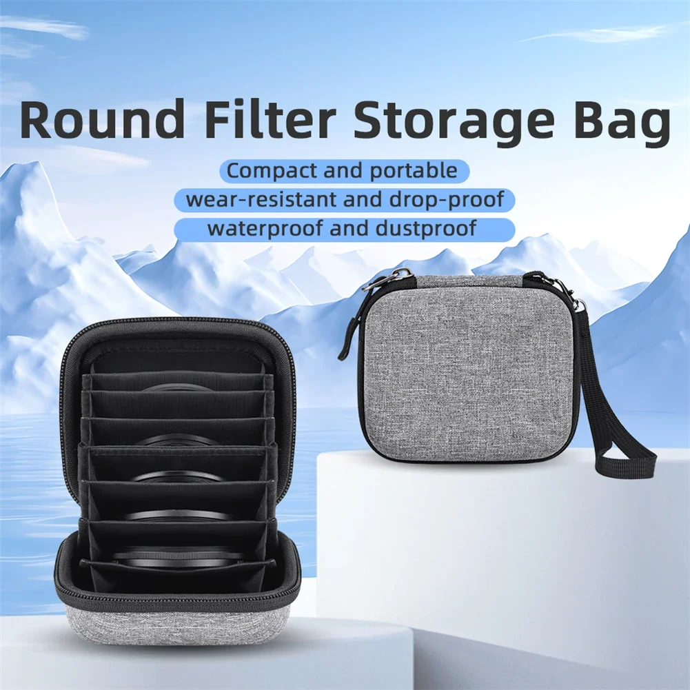 Camera Filter Case Protective Photography Filters Organizer Water Resistant Dustproof For 8