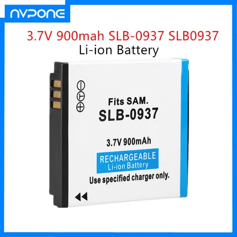 3,7 V 900mah SLB-0937 SLB0937 литий-ионный аккумулятор для Samsung SLB-0937 CL5 CL50 i8 L730 L830 NV4 NV33 PL10 ST10 камера Bateria