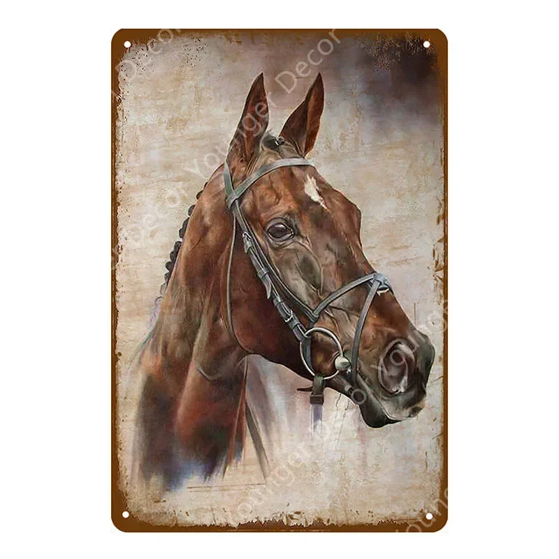 Животное Лошадь Собака Папуга Флорида Наклейка на стену Металлические знаки