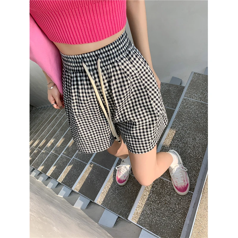 Women's Y2K Clothes Vintage High Waist Baggy Jogger Summer Thin Straight Casual Sexy Shorts Korean Style Clothes 2023 Fashion