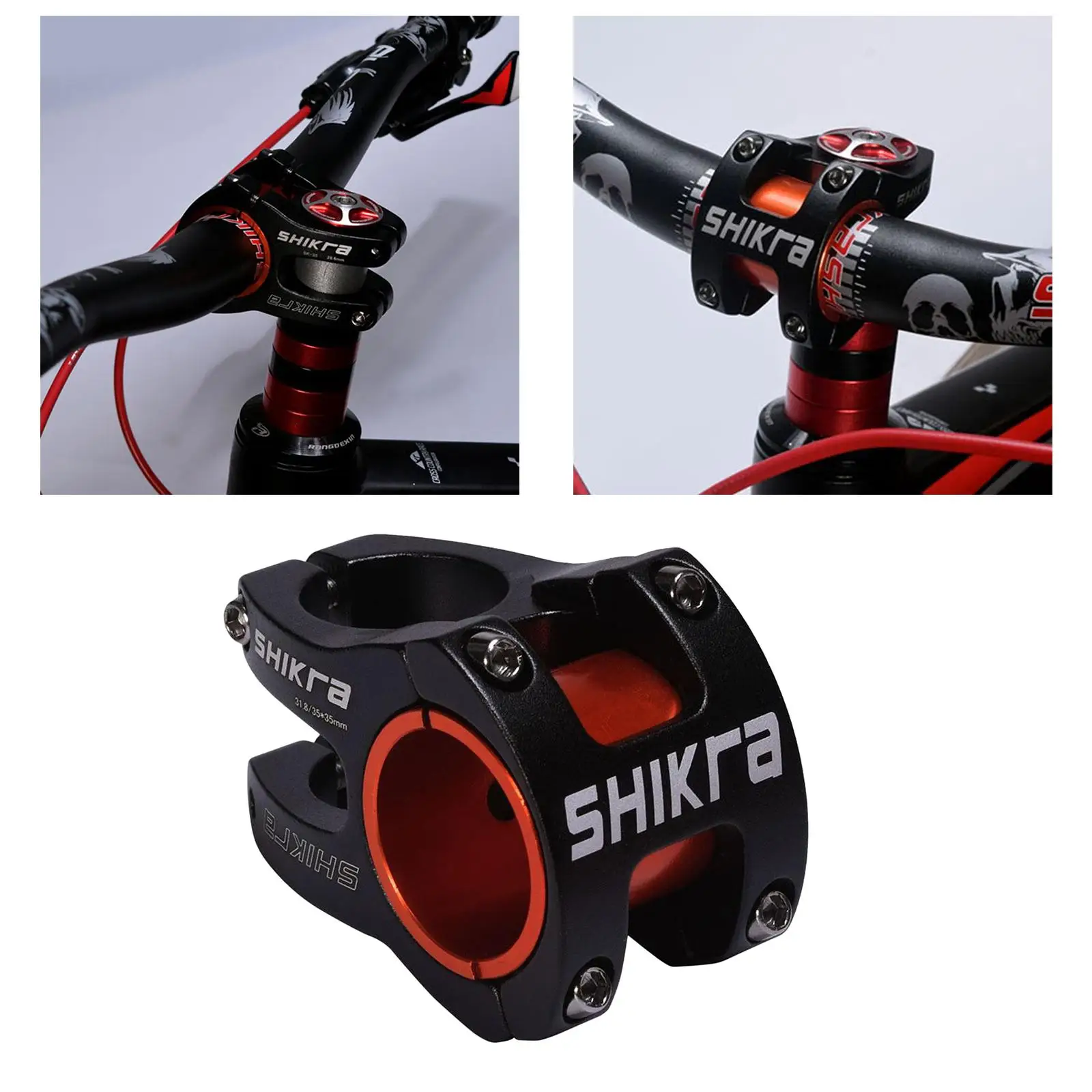 

31.8/35mm Mountain Bike Stem Repair Short Stem Cycle Handlebar Component