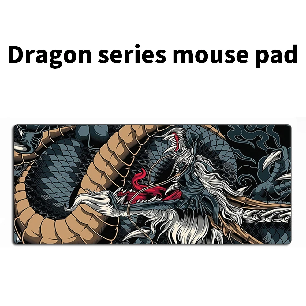 

Игровой коврик для мыши с японским драконом, анимационные аксессуары XXL, ПК, офисный компьютер, клавиатура, Настольный коврик для ноутбука