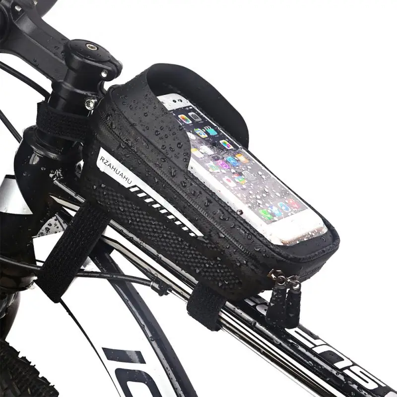 

6.5inch Bike Bag Frame Front Top Tube Cycling Bag Rainproof Cell Phone Case Holder Touchscreen Bags MTB Pack Bicycle Accessories