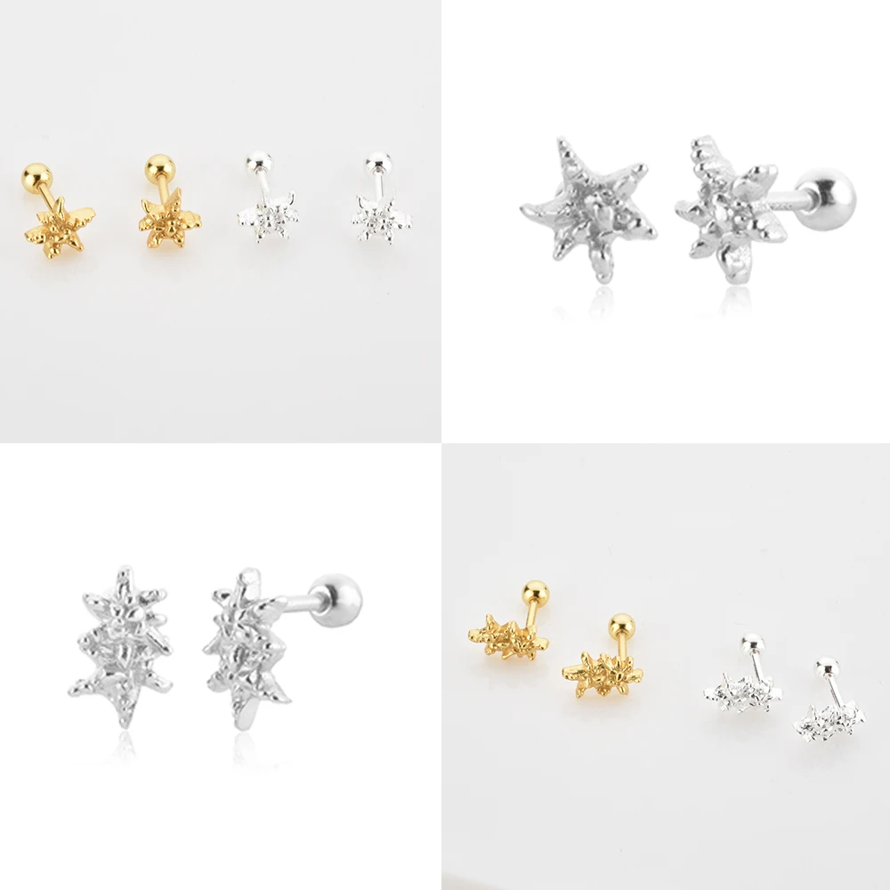 

Серьги-гвоздики женские из серебра 925 пробы