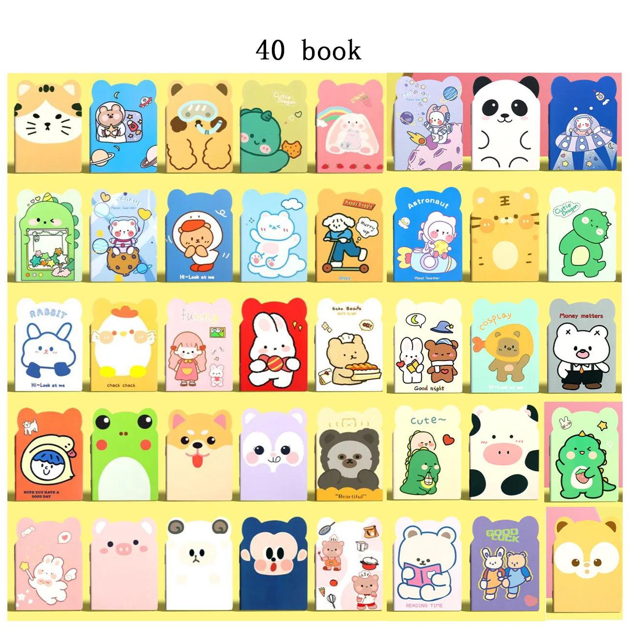 

Мини-блокнот с героями мультфильмов 20 шт.