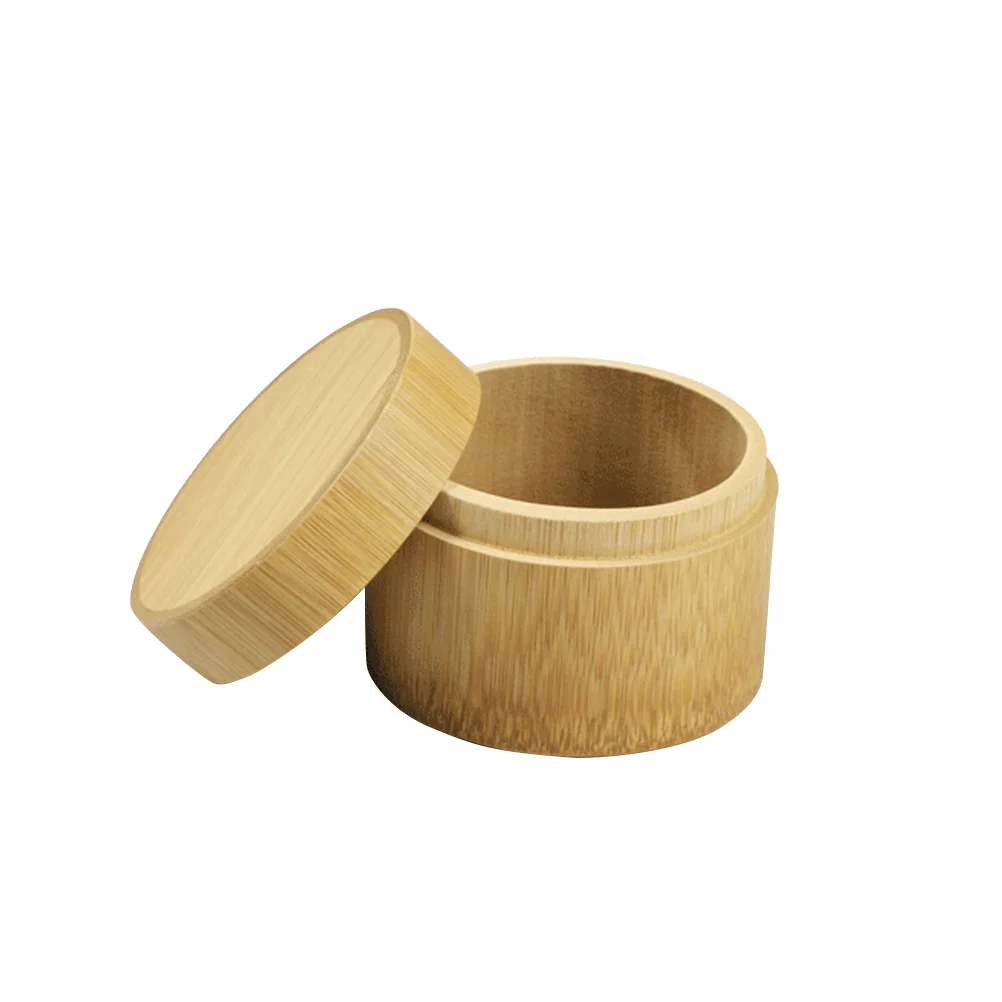 

Portable Lightweight Organic Salt Cellar Bamboo- Tea Box Maldon Sea Salt Flakes Maccha Box Salt Box