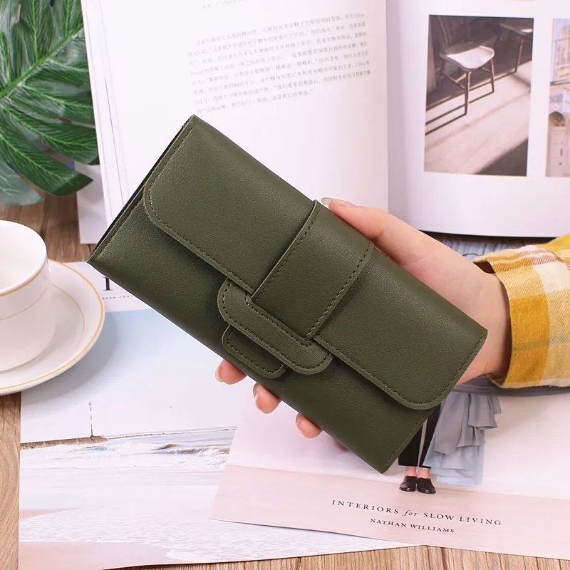 Cute Women Long Wallet Slim Codies Coin Purses Multi Function Card Holder Luxury PU Leather Female Clutch Bagh