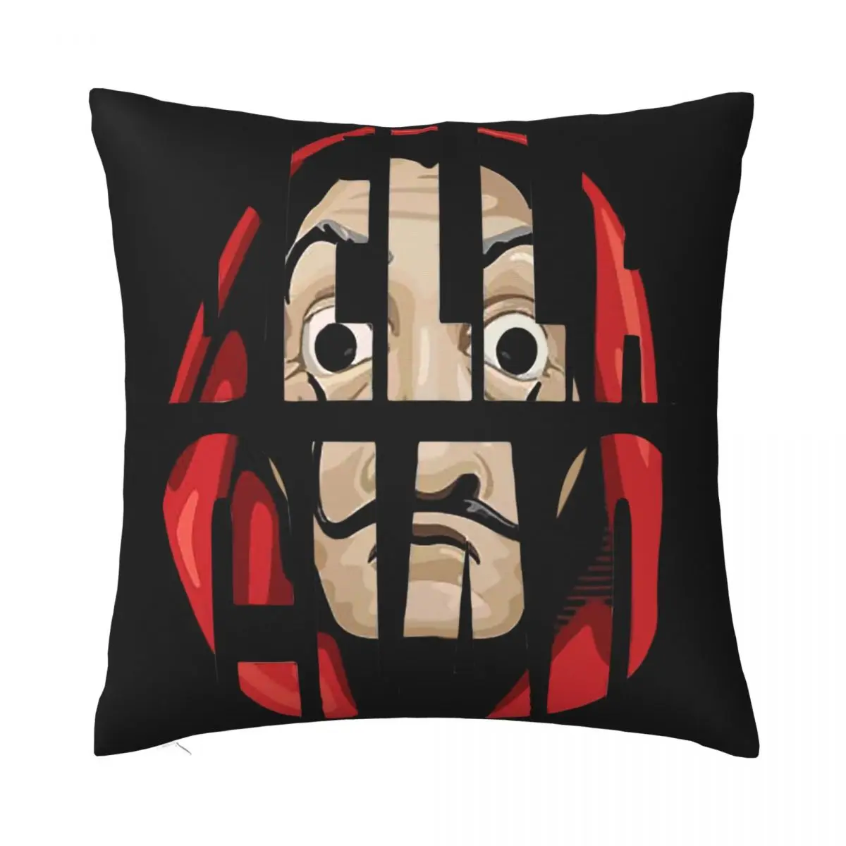 

Money Heist Funny Pillowcase Cushion Cover Gift Movies Bella La Casa De Papel Throw Pillow Case Cover Home Zipper 45*45cm