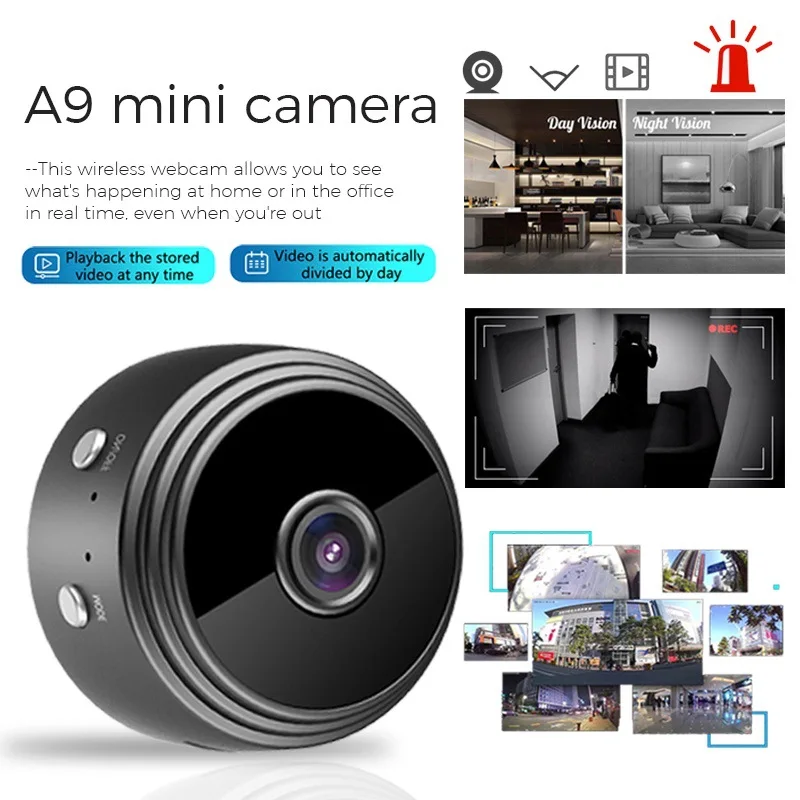 

1080P HD A9 Mini Camera WiFi Camera Night Version Micro Voice Recorder Wireless Mini Camcorders Video Surveillance IP Camera