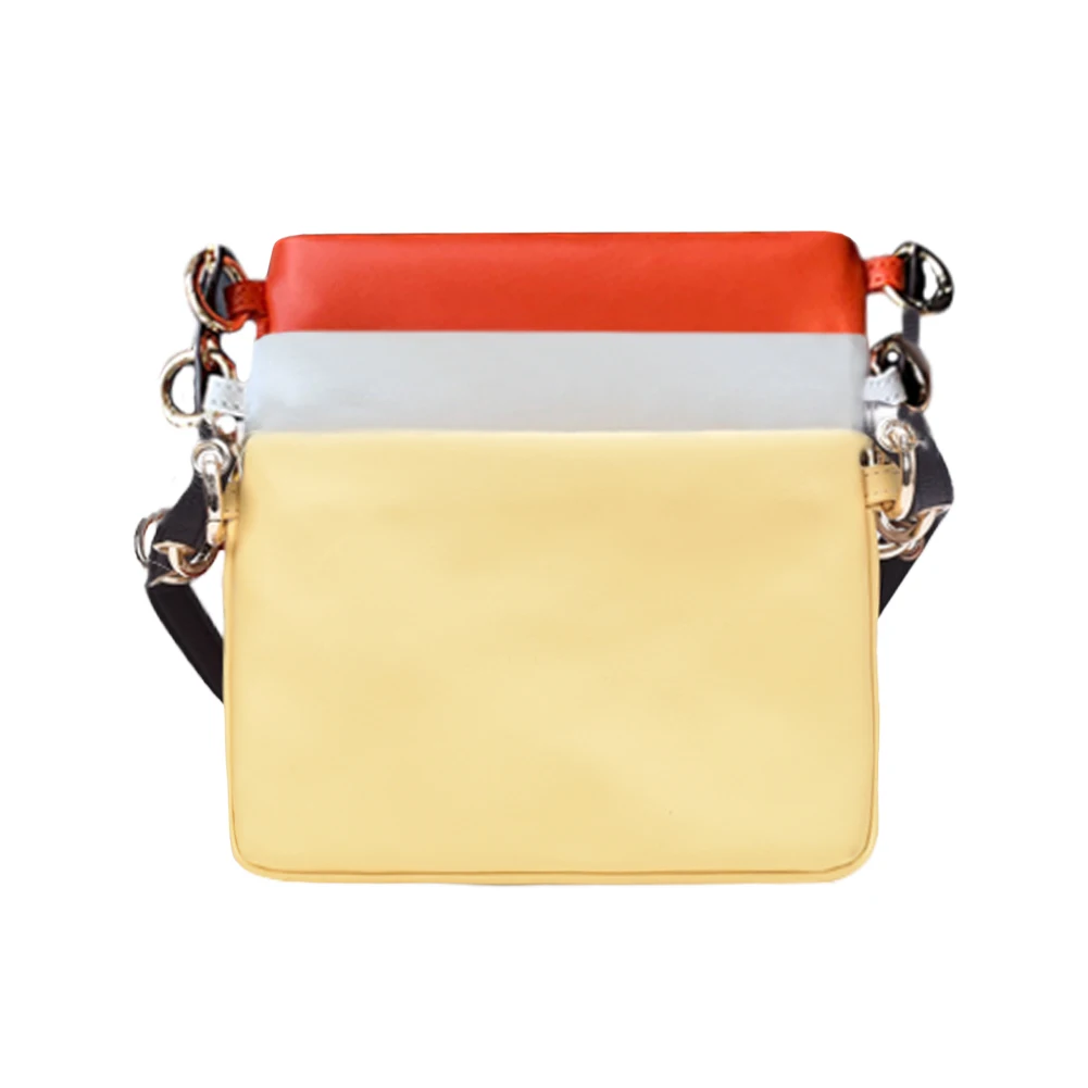 

3 in 1 Crossbody Bag Women Classic Texture Creative Delicate Design Leather Hit Color Small Casual Shoulder Female Pouch
