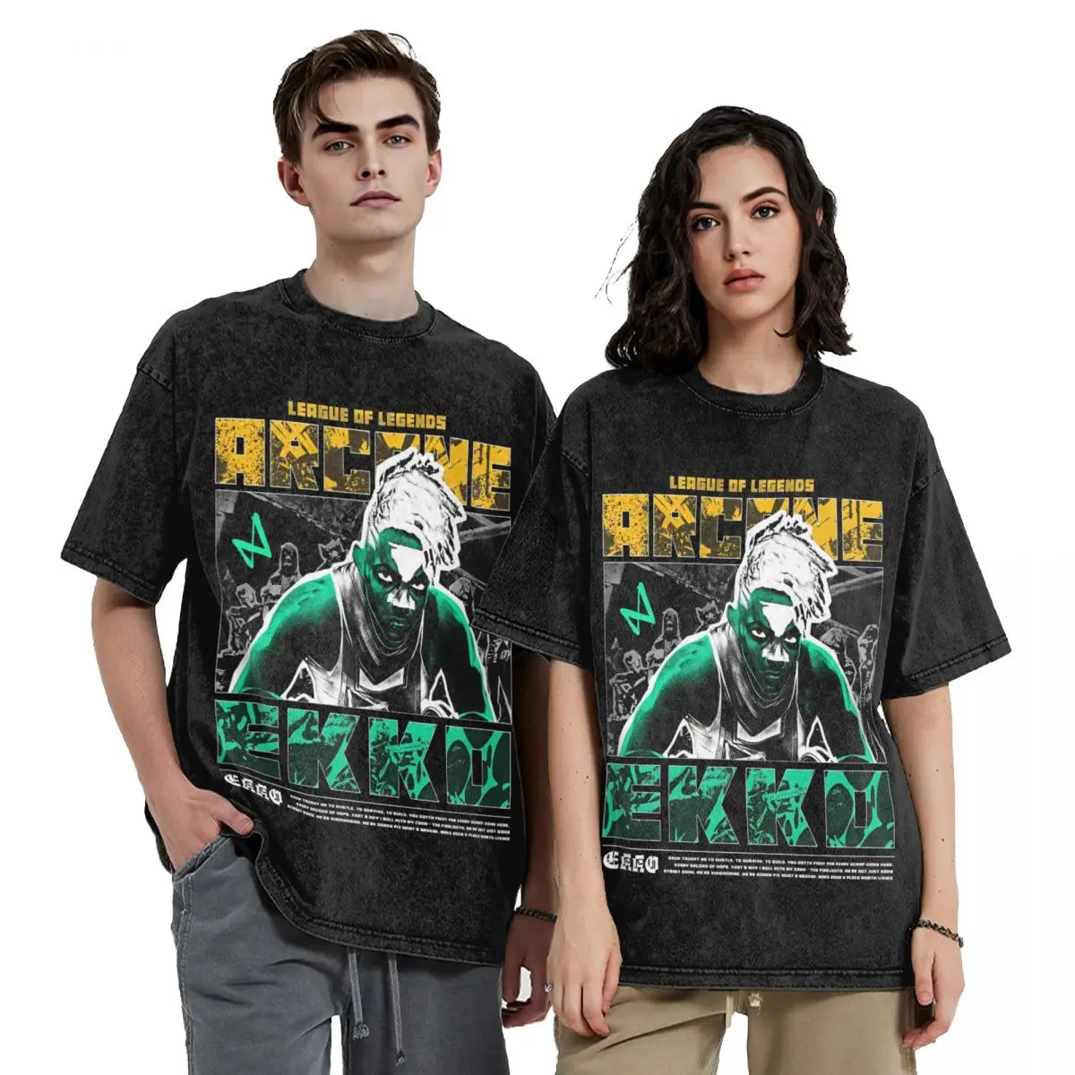 Футболка Arcane Ekko хлопок мужская oversize