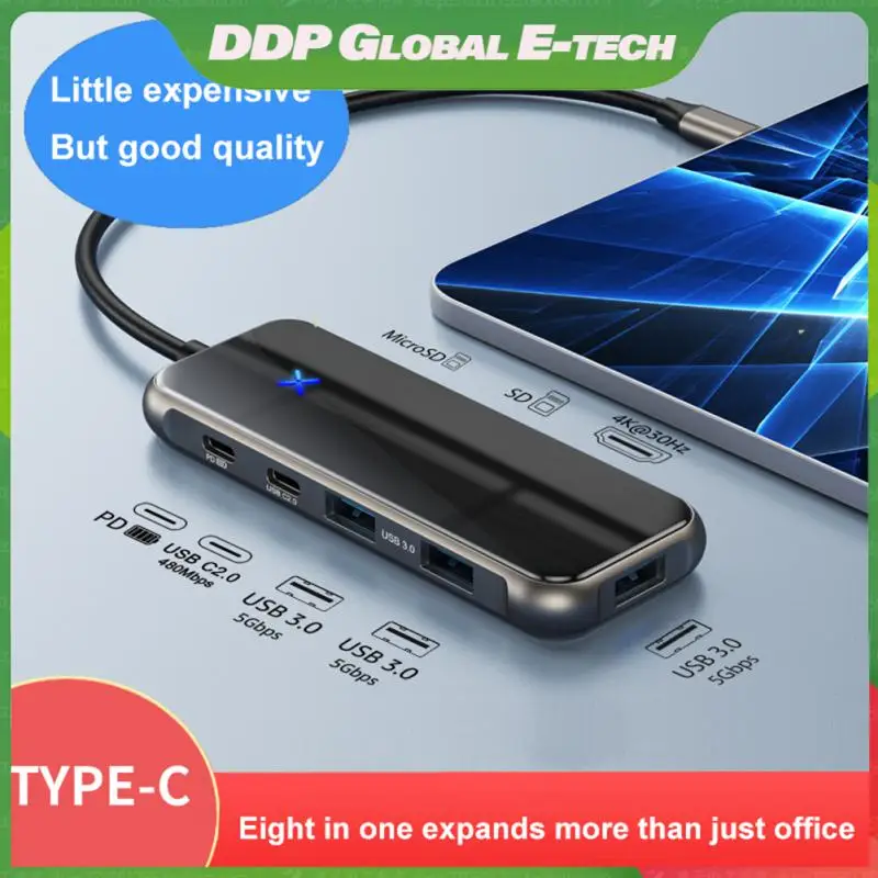 

Адаптер Usb 3,1 Otg для ноутбука, аксессуары для ноутбука, Usb C концентратор, адаптер Type-c Pd100w, устройство для быстрой зарядки карт памяти для Macbook 4,0