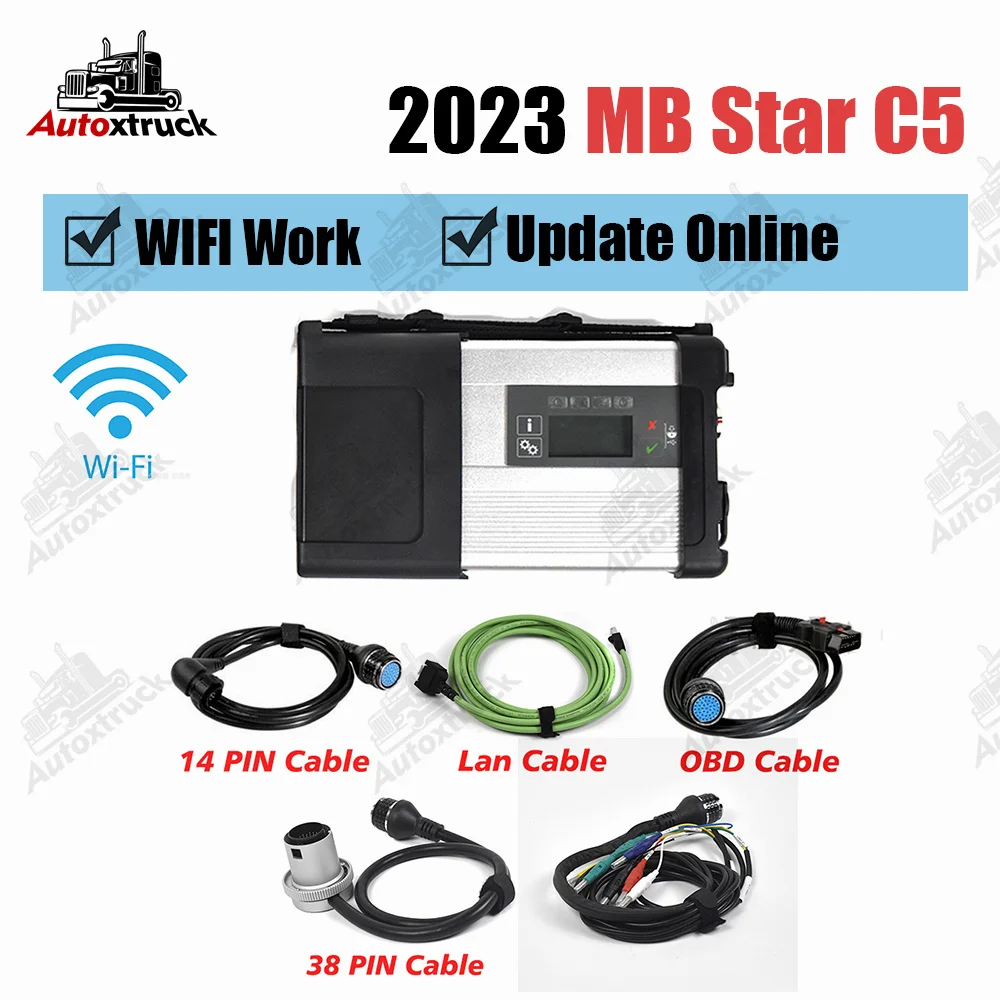 

Полный чип 12 В и 24 В для MB Star C5 WIFI для MB 2023 SD Connect C5 диагностический инструмент лучшего качества