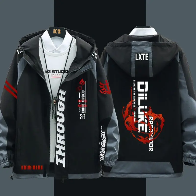 Аниме Genshin Impact бальзам Ragnvindr куртки осень-зима верхняя одежда модная с капюшоном