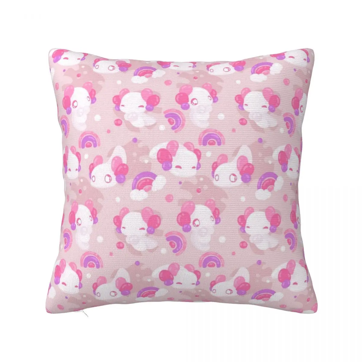 

Kawaii Axolotls от Evy Benita, наволочка с принтом, искусственная розовая, эстетичная, милая мультяшная подушка, чехол для дома, 45 см