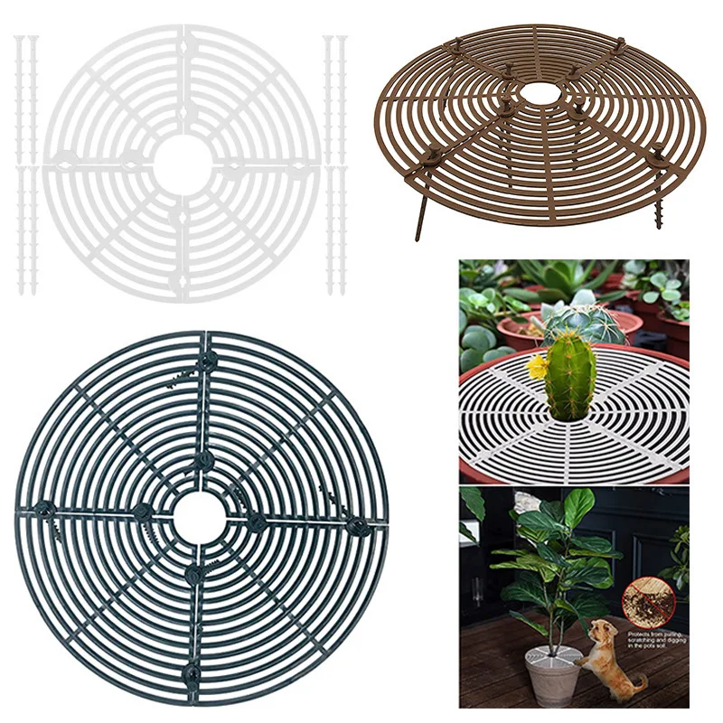 

Многофункциональный горшок для растений, регулируемый прочный цветочный горшок, защитная крышка для почвы, Цветочная решетка для растений, JS22