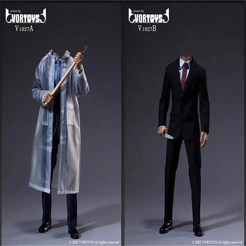 VORTOYS V1027 1/6 Костюм Джентльмена в стиле дождливой ночи солдатика модель одежды