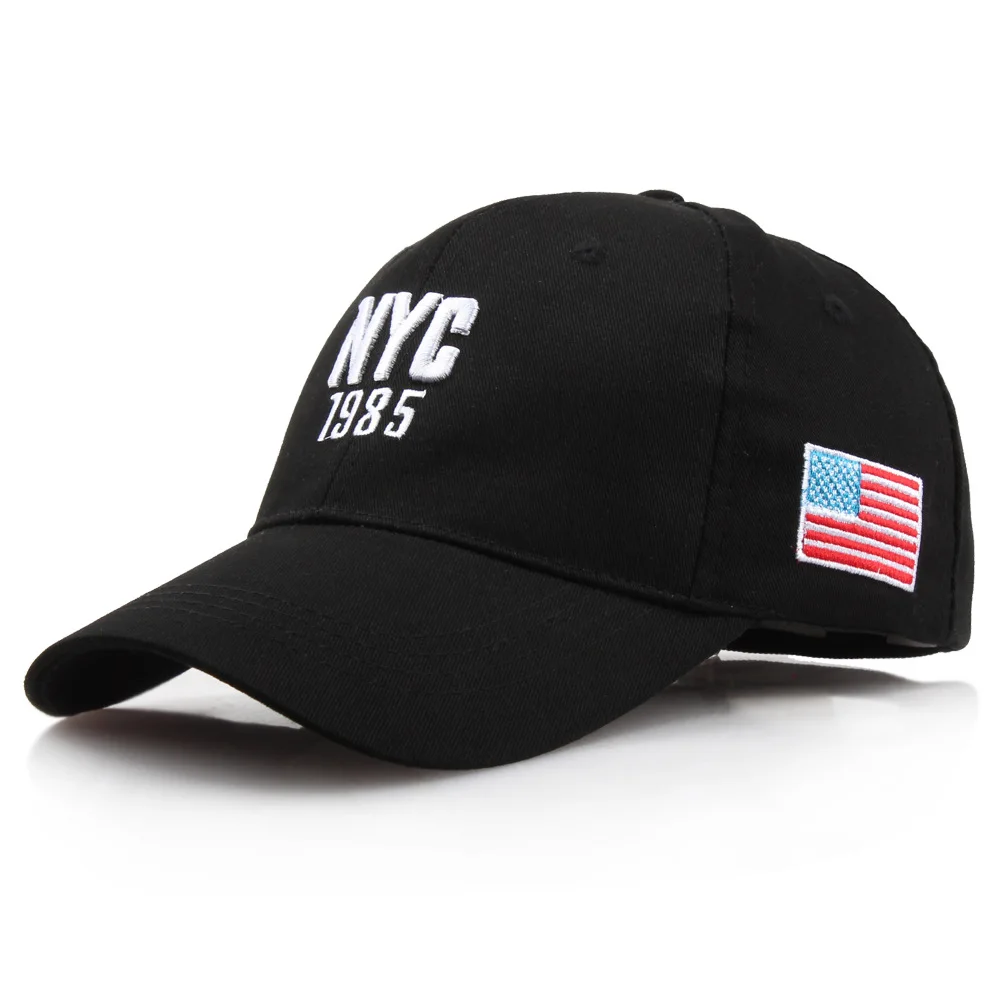 

1985 Letter Baseball Cap for Men Women Adjustable USA Flag Embroidery Cotton Snapback Cap Male Summer Outdoor Sun Visor Dad Hat