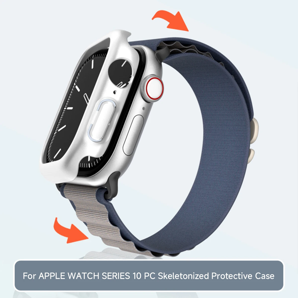 Фото Чехол для Apple Watch series 10 42 мм 46 мм, Матовый Жесткий Бампер из поликарбоната, защита экрана, аксессуары для iWatch series 10 42/46 мм №4
