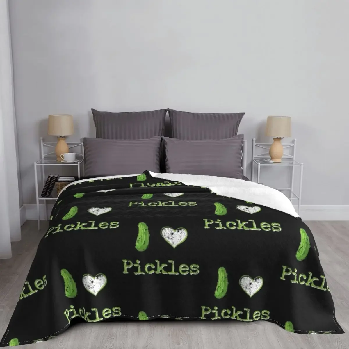 I Love Pickles Throw мягкие рождественские подарки большие одеяла
