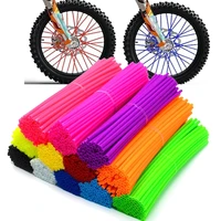 36pcs sport bicycle motocross dirt bike enduro wheel rim spoke skins covers for with the spokes of the off road motorcycle