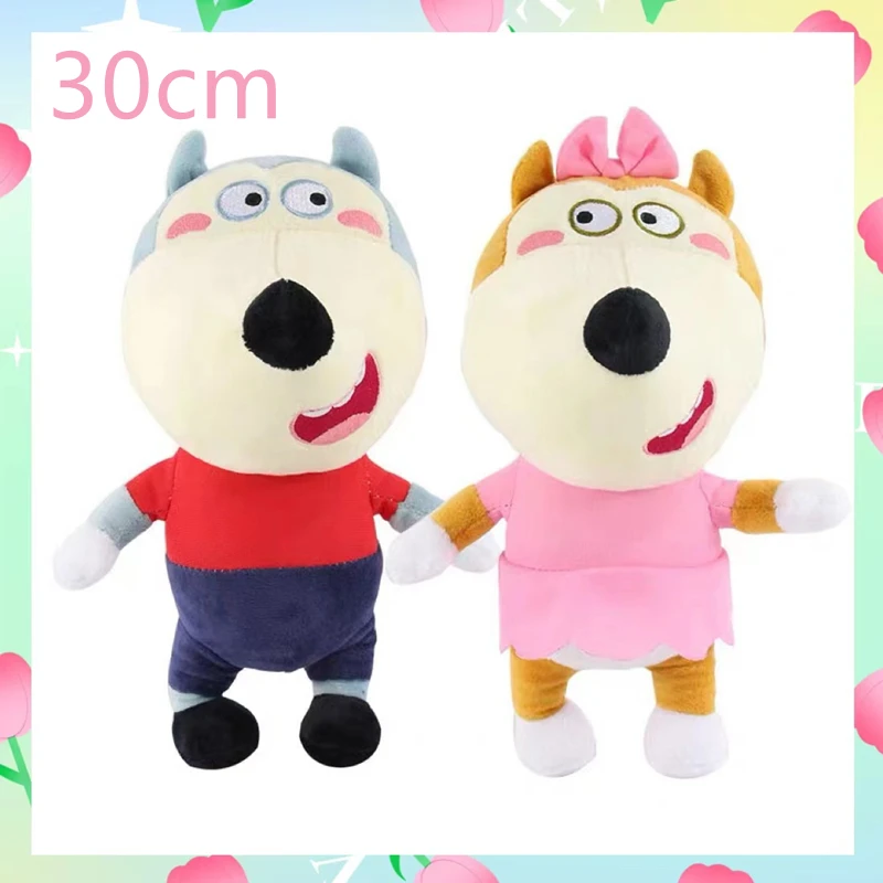 

30Cm Cute Anime Wolfoo Family Plush Toys Cartoon Plushie Lucy Soft Stuffed Dolls Toy for Children Kids Boys Girls Fans Gifts