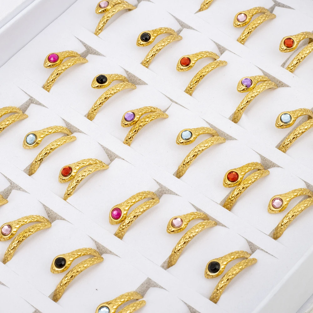 20 шт./партия женские кольца в виде змеиных глаз