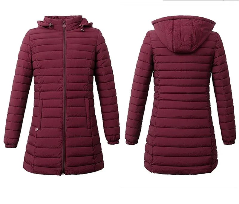 Женская Легкая стеганая куртка со съемным капюшоном размеры до 8XL | одежда