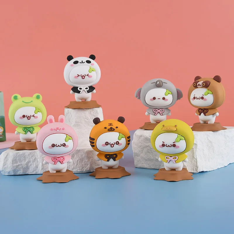 

Новинка 2023, мультяшная длинная трава Yan Tuanzi, искусственная серия, украшение для дома и рабочего стола, милая панда, кролик, животное, одежда, украшение для автомобиля