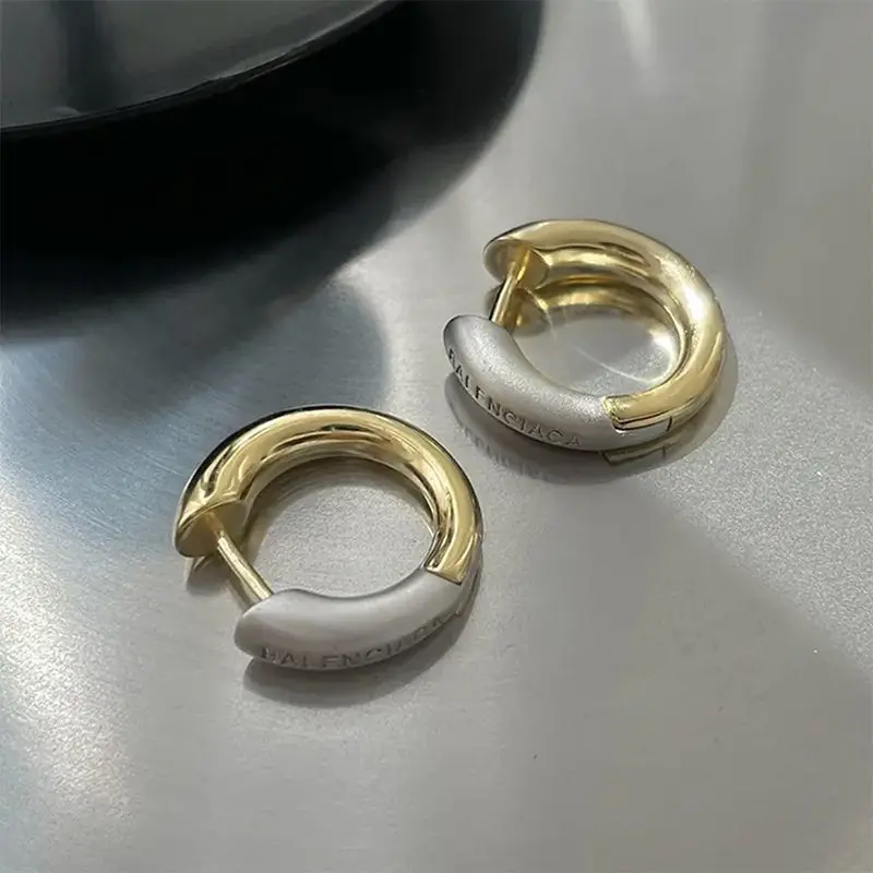 

Mist Gold Silver Round Earrings Advanced Customization Vintage Valentines Day Gift Jewelry Fashion Accessories