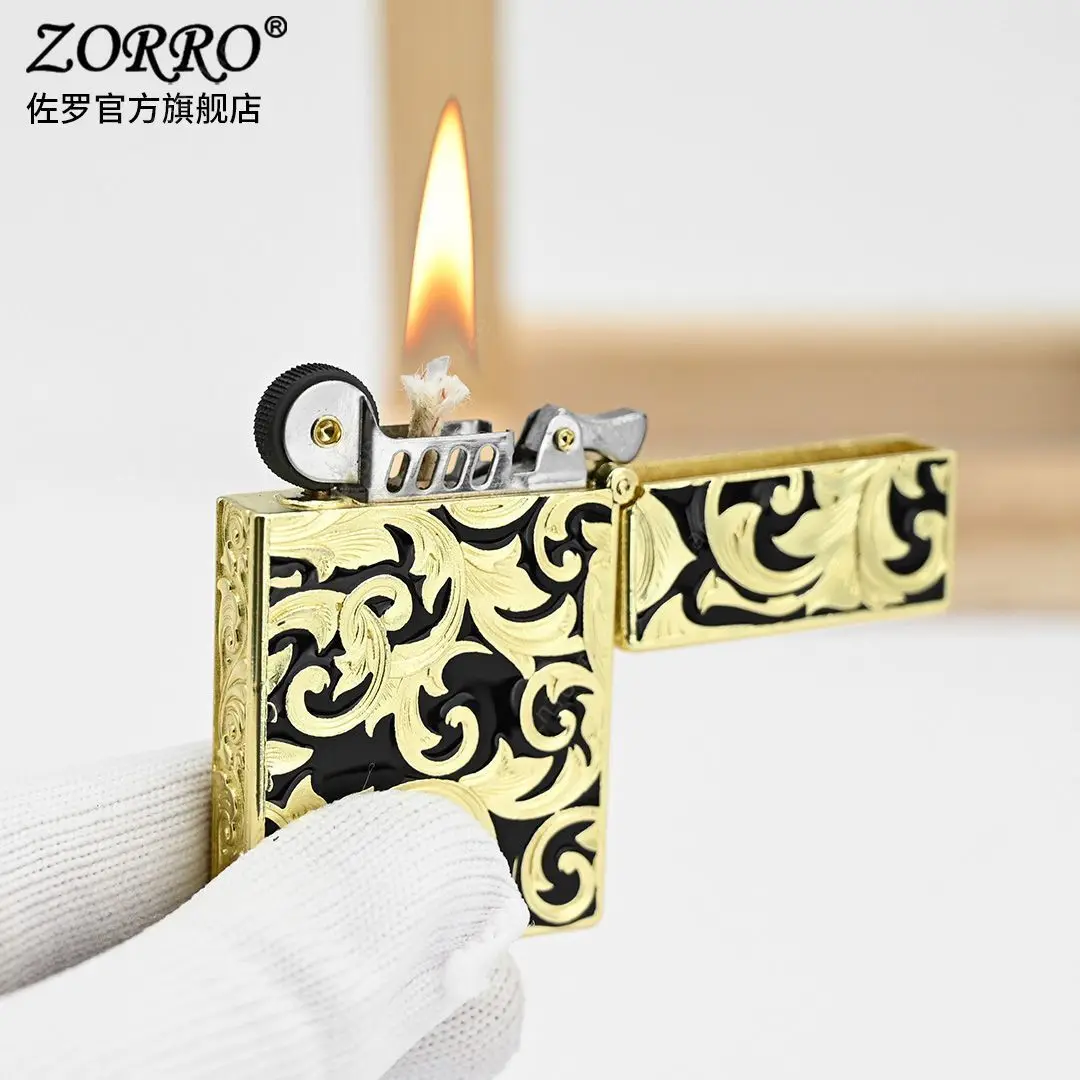 Фото 2026 ZORRO 830 новая ультратонкая газовая зажигалка, портативная ультратонкая зажигалка с абразивным колесиком, аксессуары для сигарет, мужской подарок №1