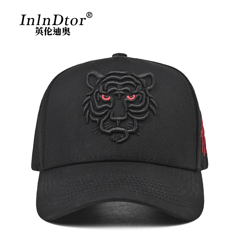 

New Tiger Head Tall Crown Fashion Baseball Cap Big Head Circumference Face Small Hat Men's Large Size Peaked Cap