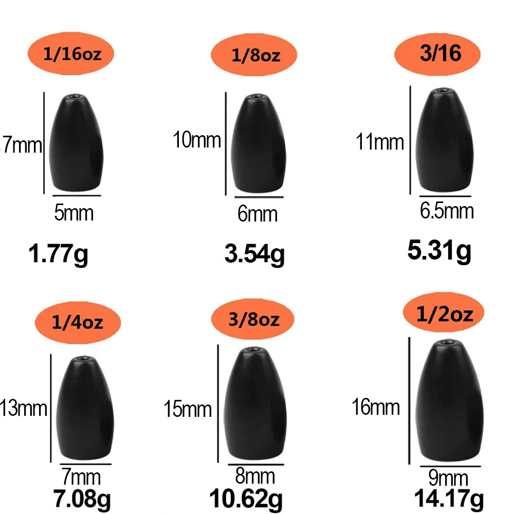 Вольфрамовые рыболовные грузики грузила джиг-Крючок для червя окуня форели