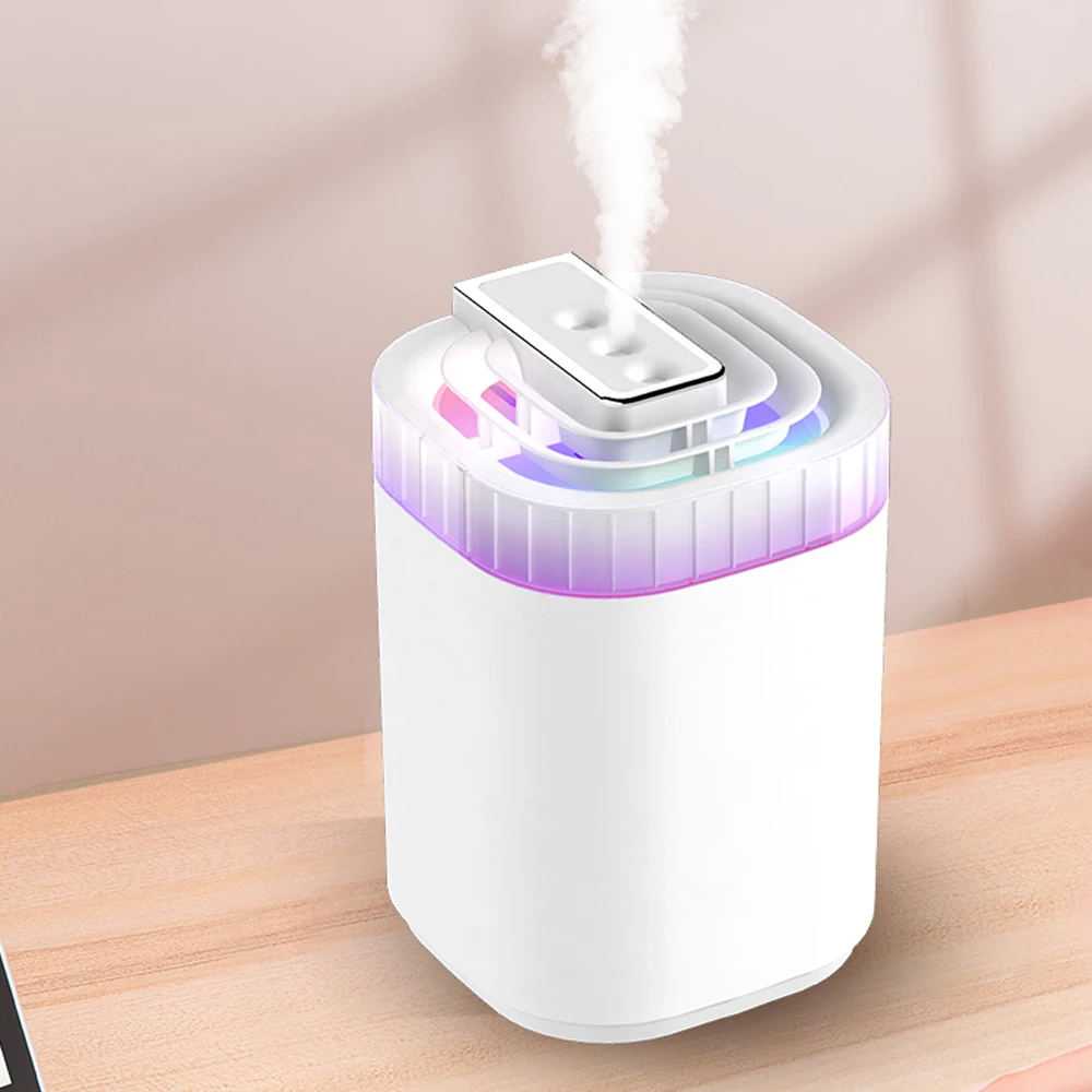 

Mist Humidifier Aromatherapy Humidifiers Diffusers Home-appliance Auto Shut-Off Aroma Diffuser for Home with 3 Nozzles 3L