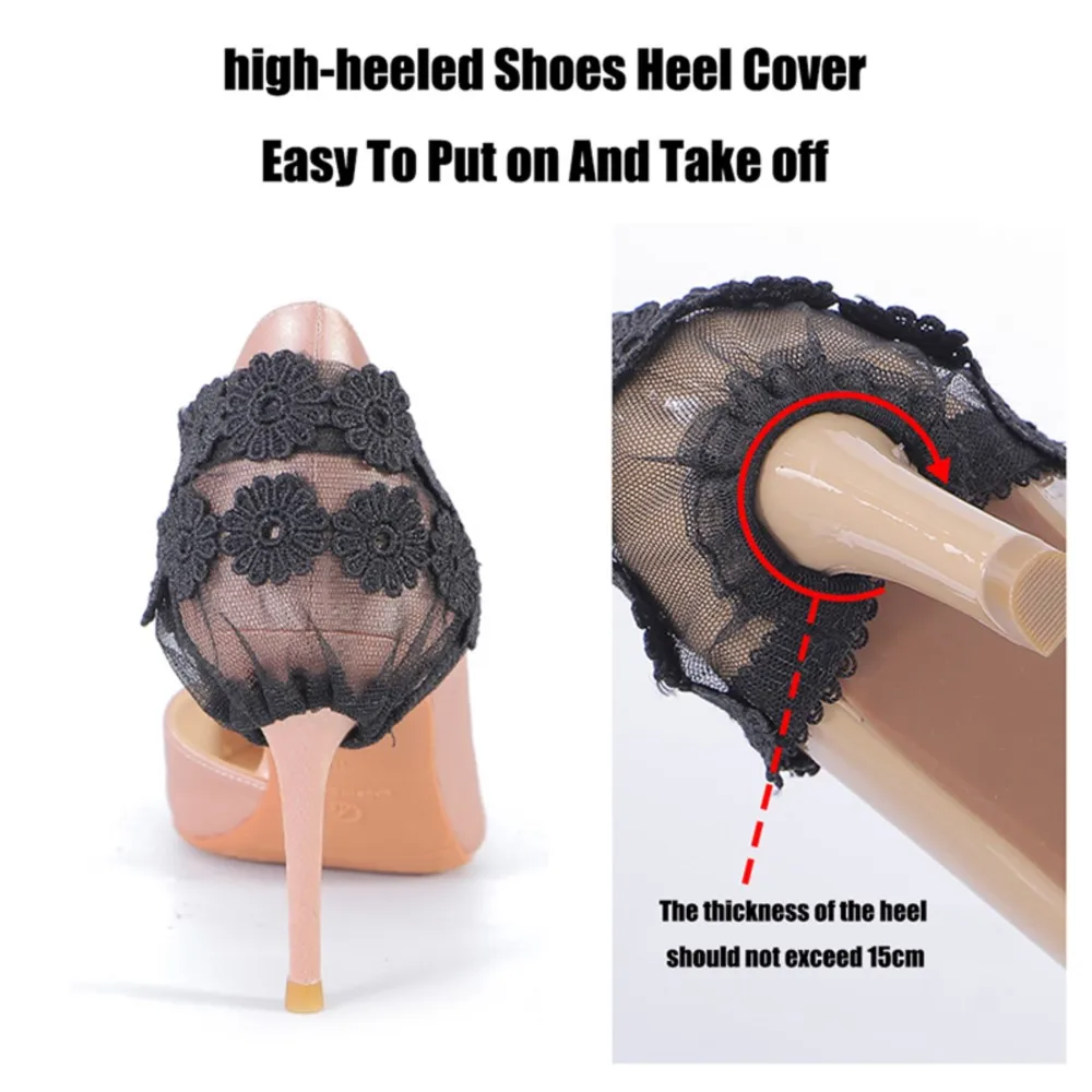 Lacy Elastic Shoes laces For Women High Heels Decorations Lazy Shoelace Accessories Band Anti Falling Heel Non-Slip Shoes Lace