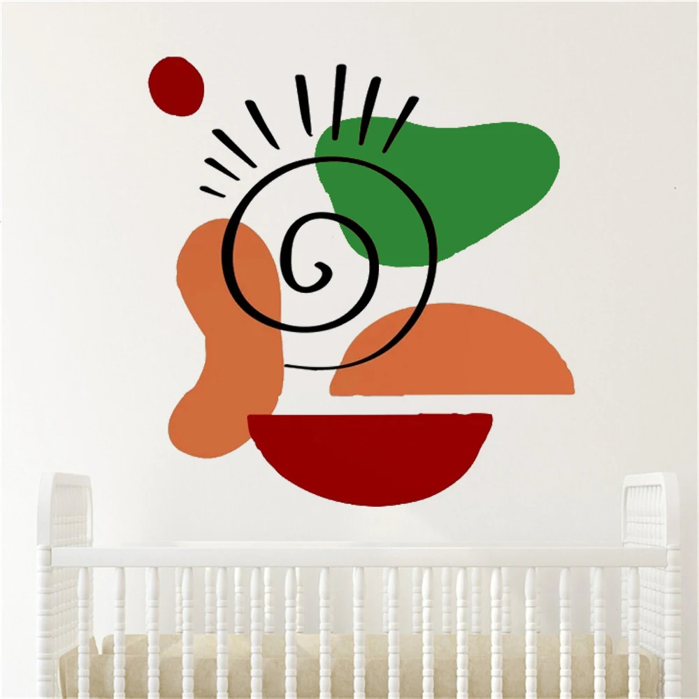 

Настенные стикеры абстрактные Бохо формы геометрические наклейки для детей Спальня Декор для детской комнаты фрески Съемный Виниловый постер HJ1147