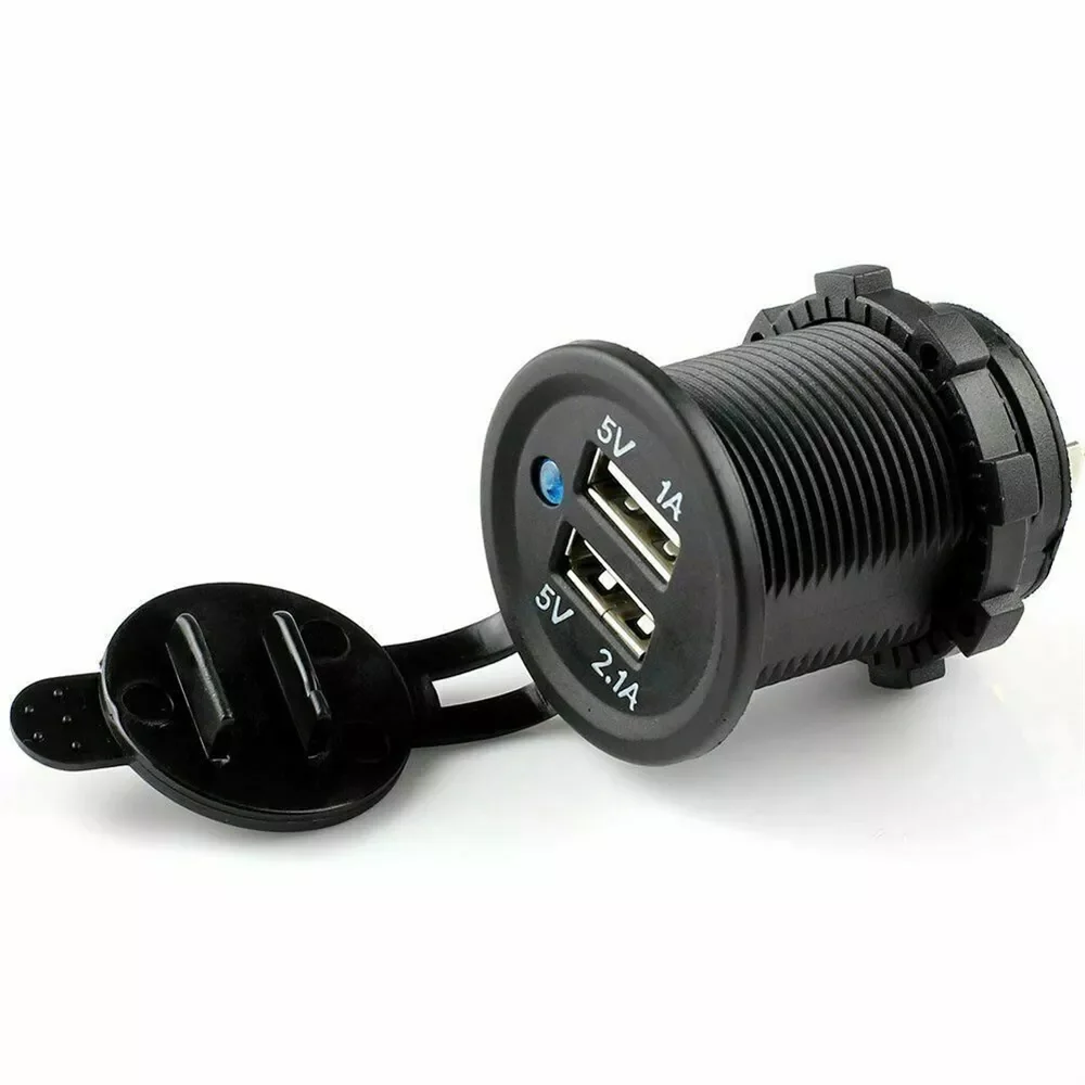 

Мотоциклетный прикуриватель 12 В с двумя USB-портами