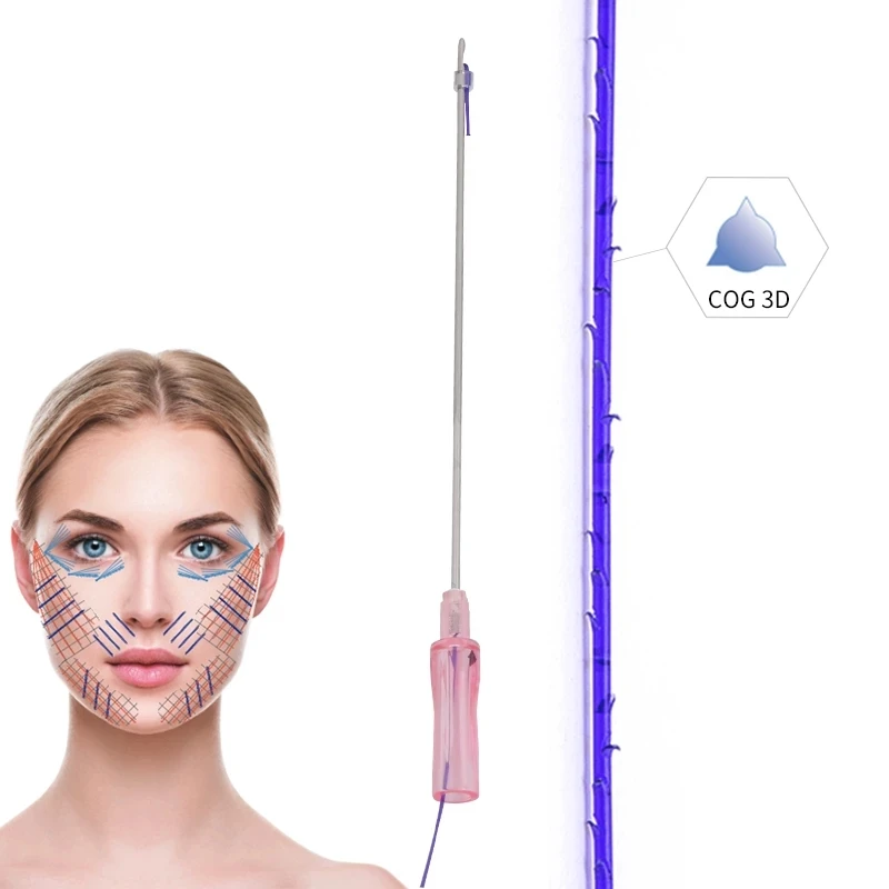 

Корейская нить для лифтинга лица, лифтинга кожи Cog Pcl, лифтинг кожи 3D 4D 6D, проволока для носа, Filos Hilos, омоложение кожи