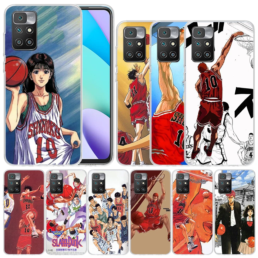 

Slam Dunk Basketball Anime Soft Cover for Redmi 10 10A 10C 9 9A 9C 9T Print Phone Case 8 8A 7 7A K20 6 Pro 6A S2 K40 Pattern Coq