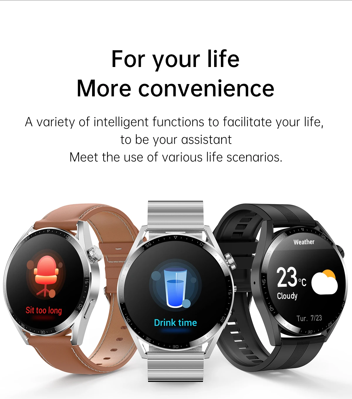 2022 NEW HK3 Plus Smart Watch Men NFC Bluetooth Call Music Rotary Button Wireless Charging IP68 SmartWatch for Women PK HUAWEI