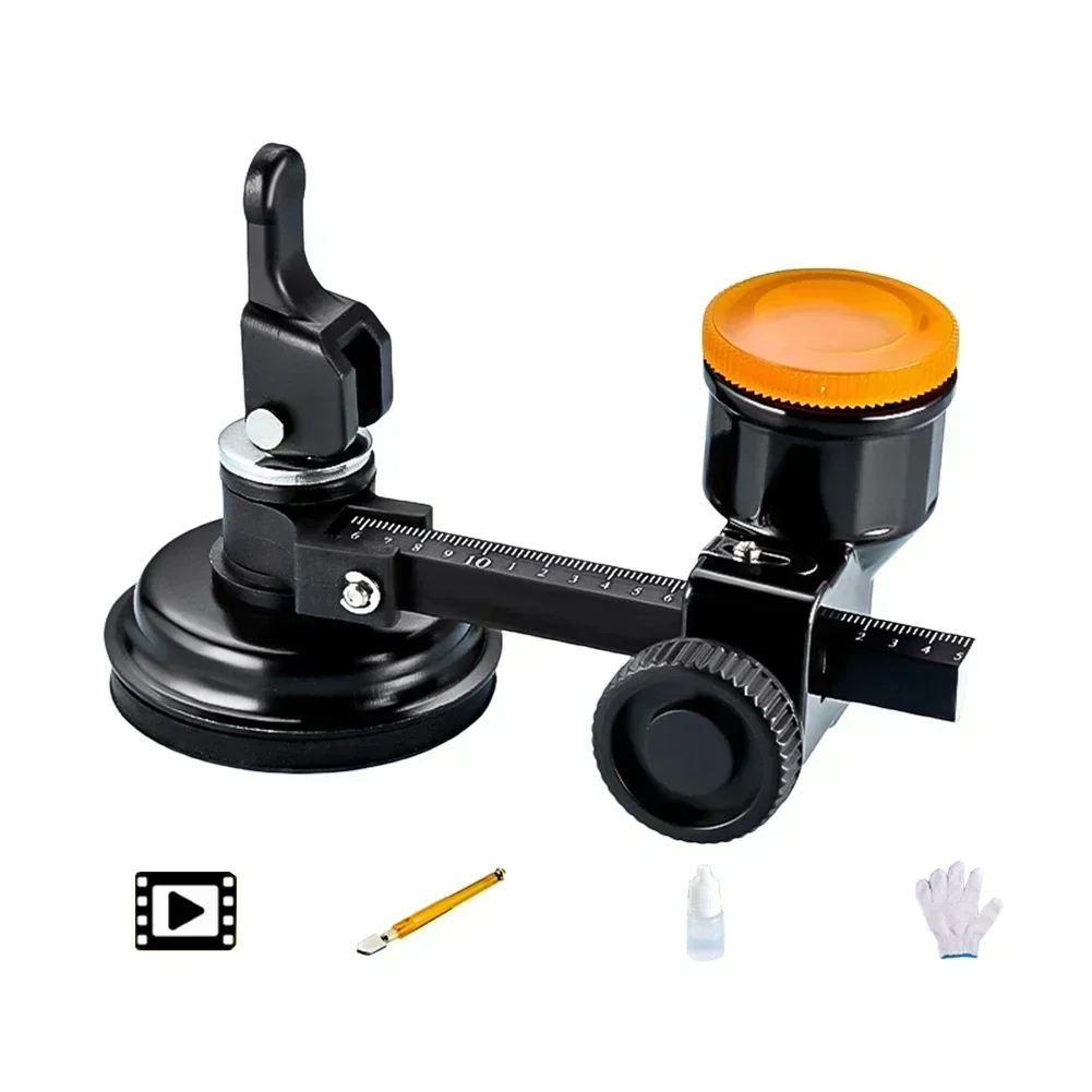 

Резак для стекла, регулируемый резак для стекла, резак на присоске с круглой ручкой, стеклорез, круглый режущий инструмент