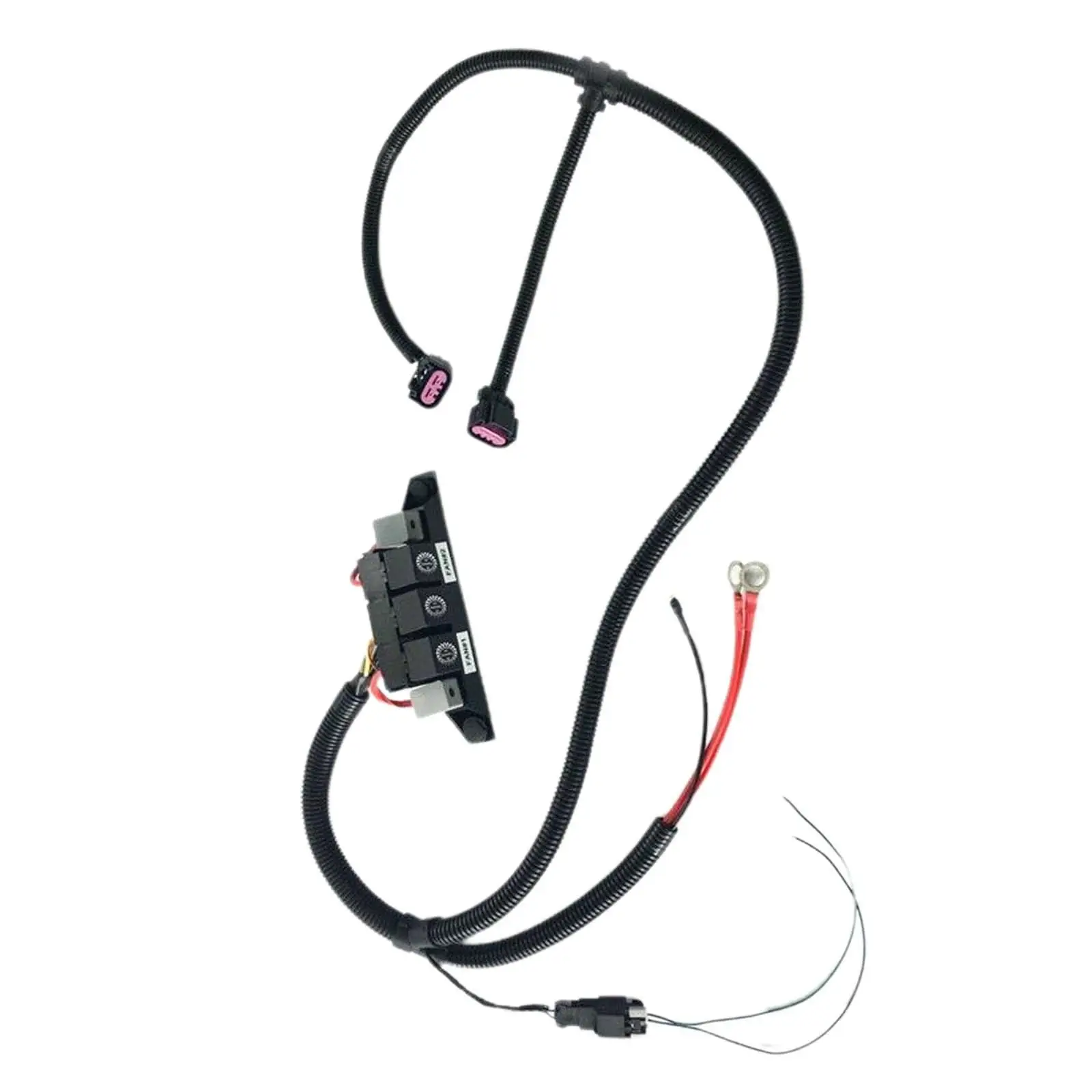 

Dual Electric Fan Wiring Harness Kit Directly Replace Control 674-00923 for 1500 2500 3500 Stable Performance
