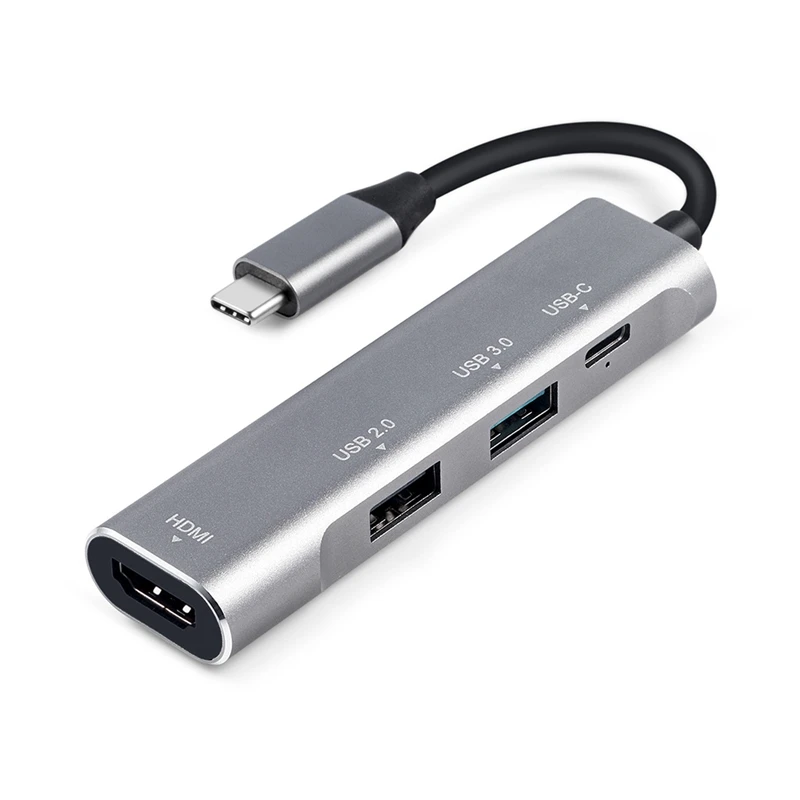 

USB Type C to HDMI Adapter Digital AV Multi Hub, USB-C Adapter PD Charger for Nintendo Switch, Travel TV Docking Station