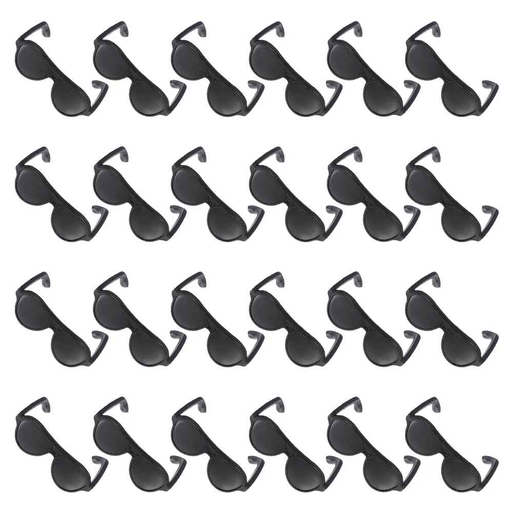 

100 Pcs Black Square Sunglasses Mini Accessories Miniature Props Toys Travel