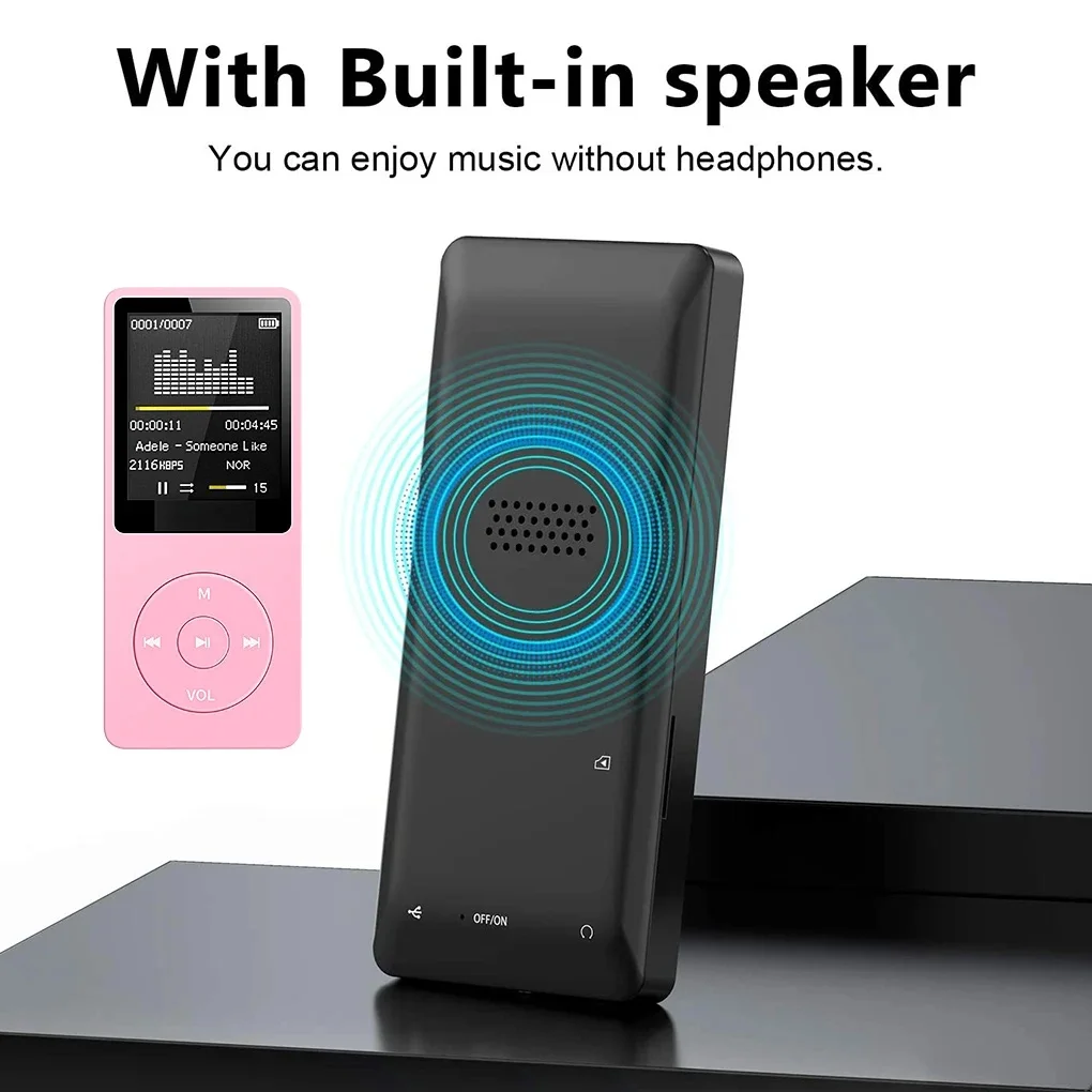 Bluetooth-совместимый Mp3-плеер без потерь портативный FM-радио внешний ультратонкий